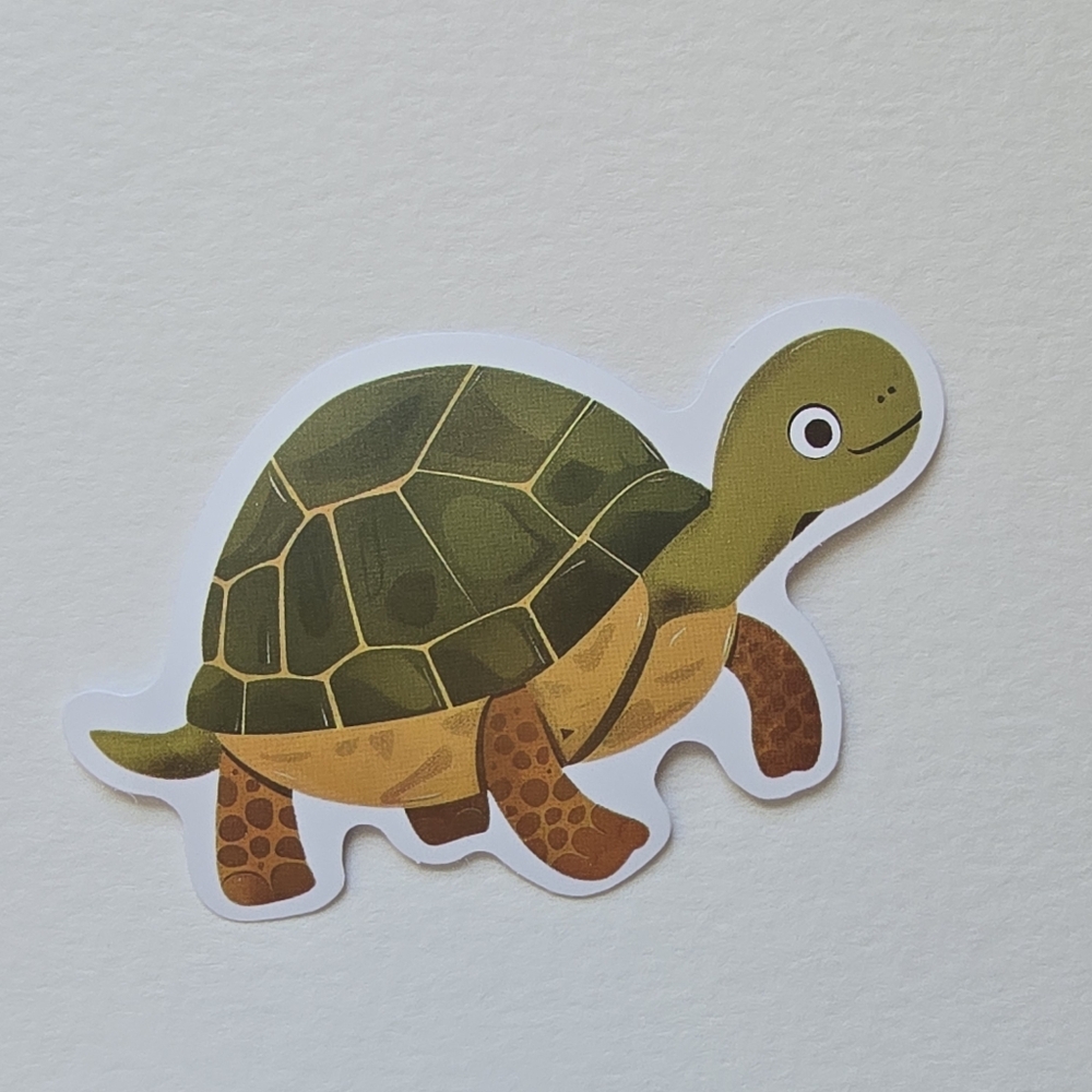 10/$10 Cute Green Turtle Sticker
